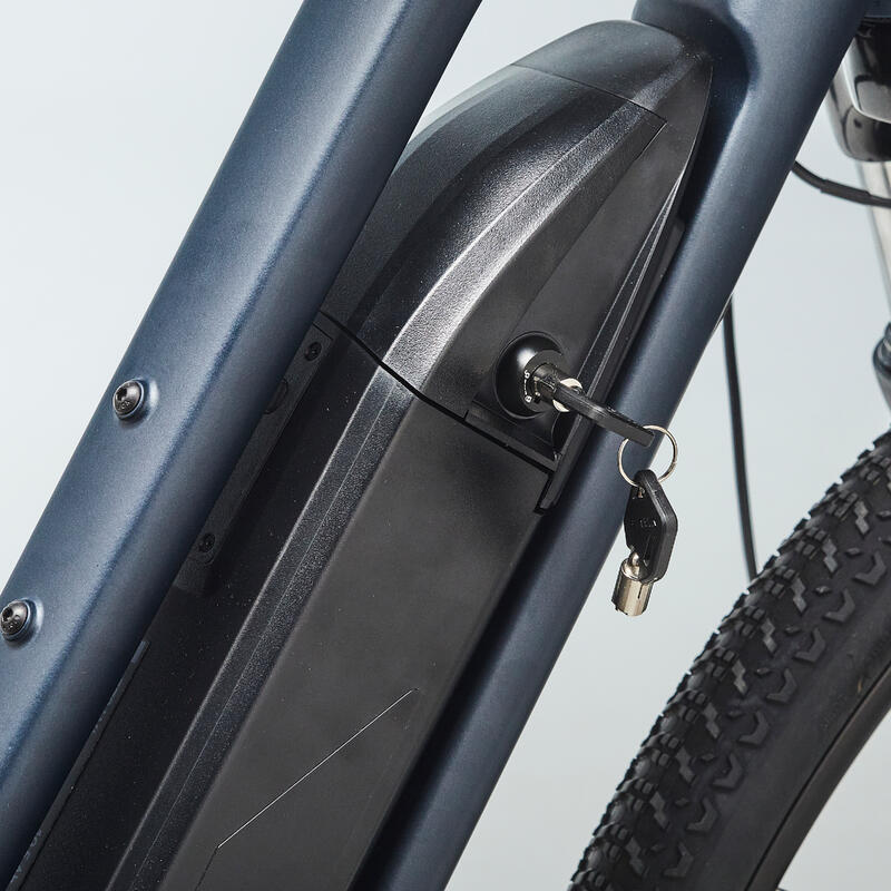 Bicicletă polivalentă electrică Riverside 100E cadru jos albastru