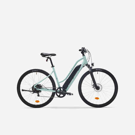 Low Frame Electric Hybrid Bike Riverside 100 E - Green