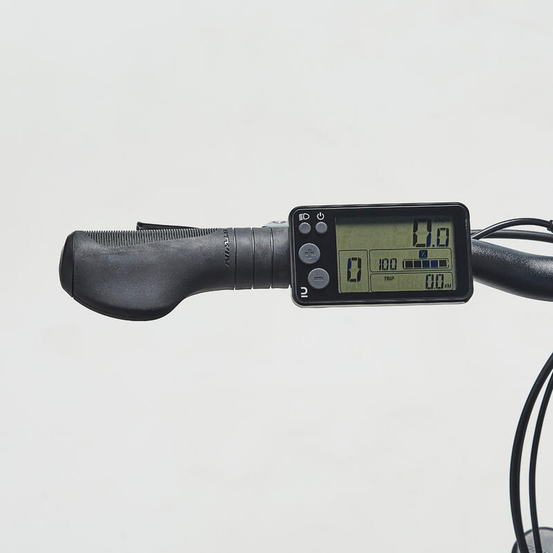 Bici elettrica trekking a pedalata assistita RIVERSIDE 520 E telaio alto grigia