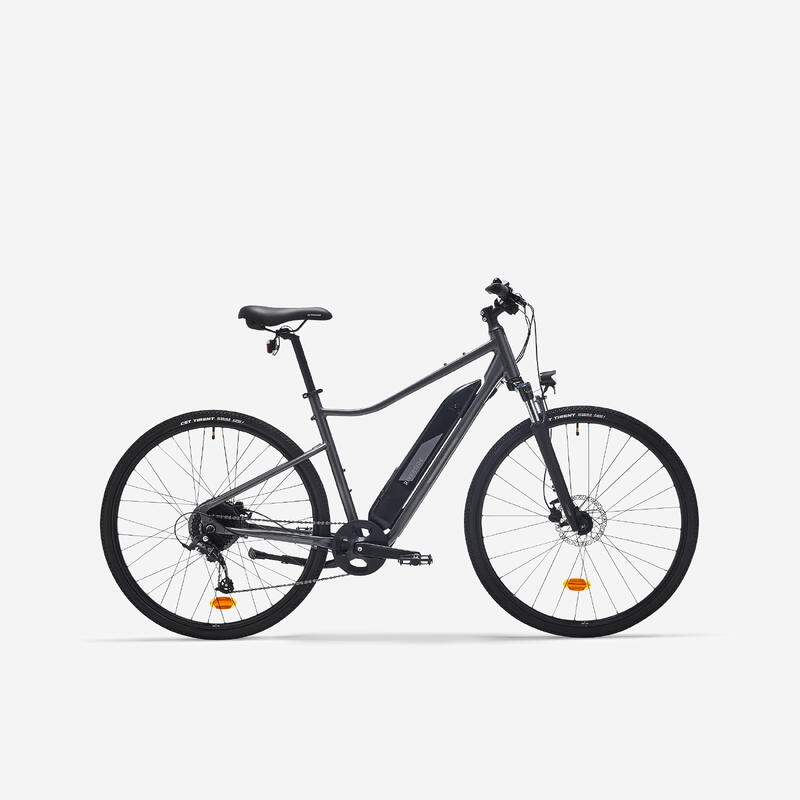 Bicicletă polivalentă electrică Riverside 520E cadru înalt gri