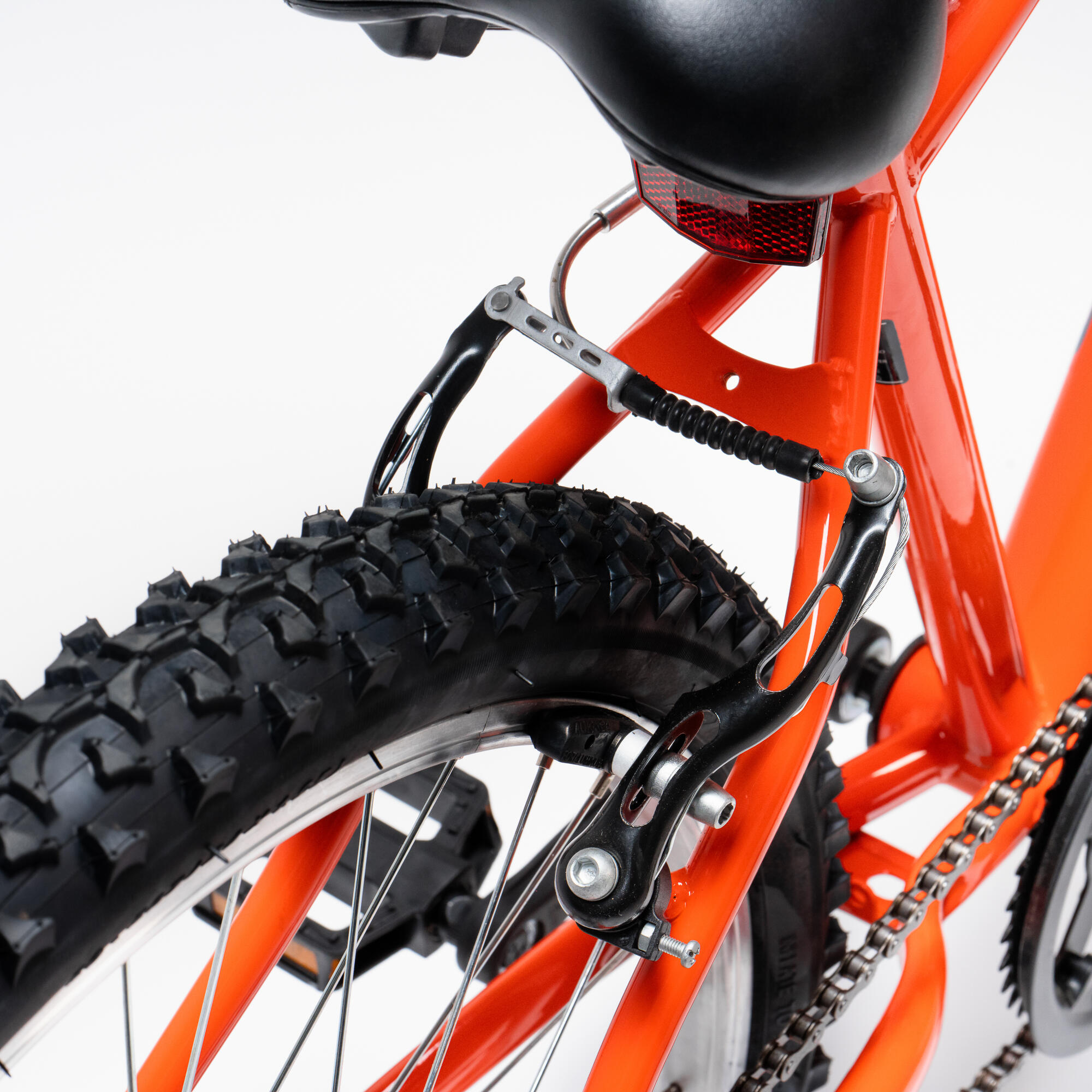 Rockrider 24 Inch Red Mountain Bike Kids Cycle 12 Years (24 Inch