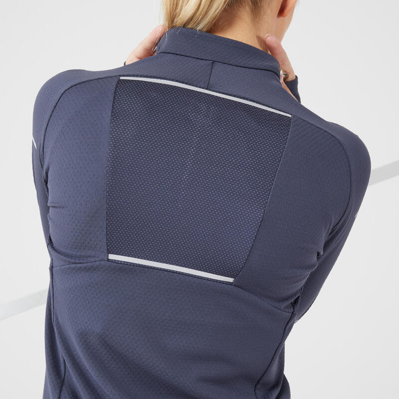 Hardloopshirt met lange mouwen voor dames winter Warm Light blauw