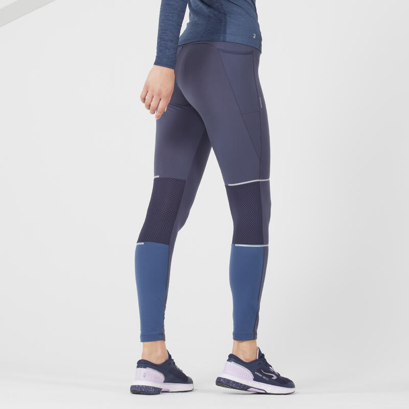 Lauftights lang Damen - Warm blau 