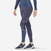 WARM WOMEN'S WARM RUNNING TIGHTS - BLUE