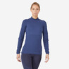 Run 500 Slim Women's Seamless Long-Sleeved Running T-shirt - blue