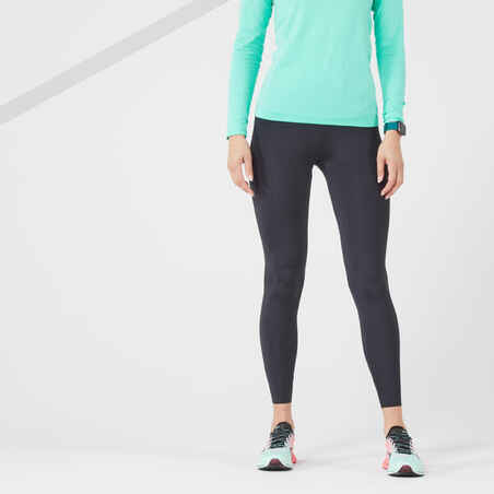 Women's Running& Trail Running Leggings KIPRUN Run 900 Light-black