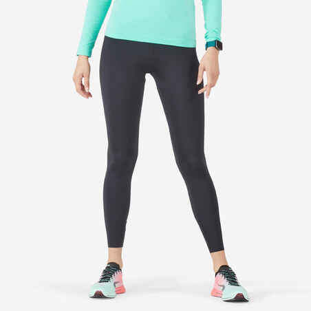 Women's Running& Trail Running Leggings KIPRUN Run 900 Light-black