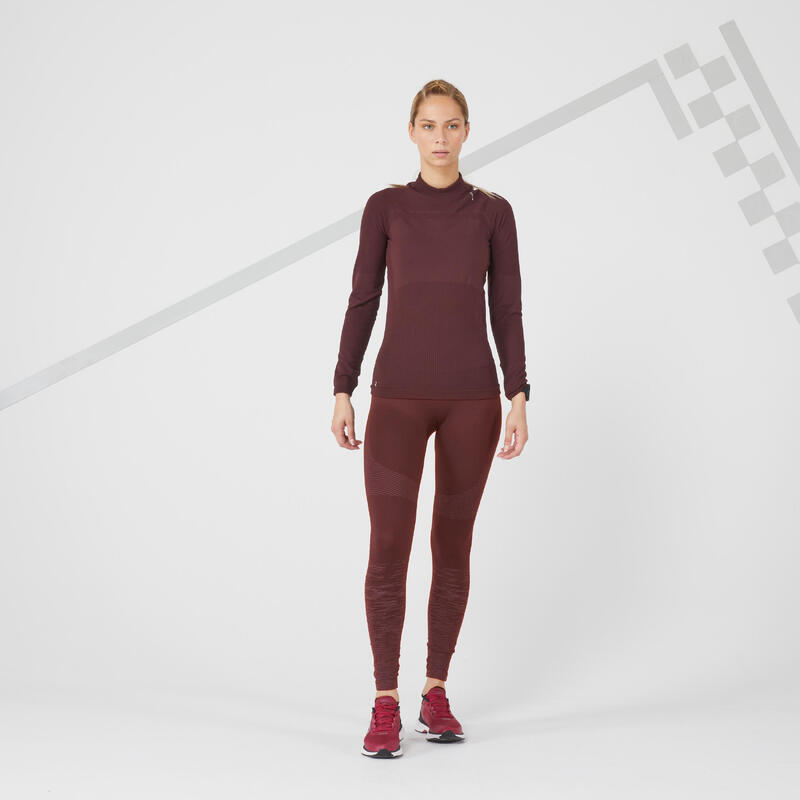 COLLANT RUNNING SANS COUTURE FEMME - KIPRUN CARE BORDEAUX