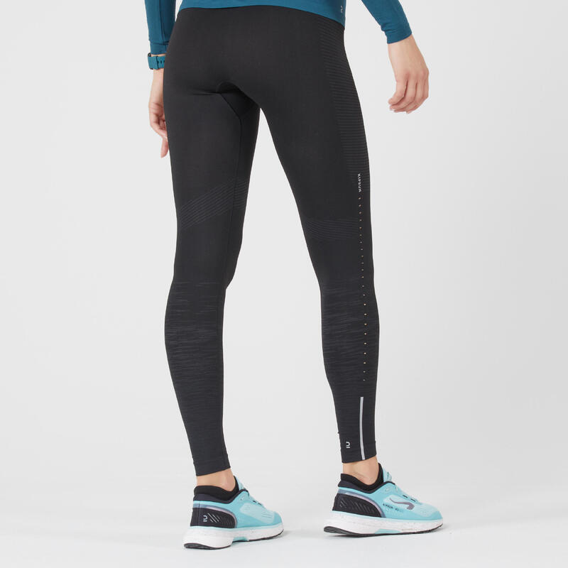 KIPRUN CARE WOMEN'S SEAMLESS RUNNING TIGHTS BLACK