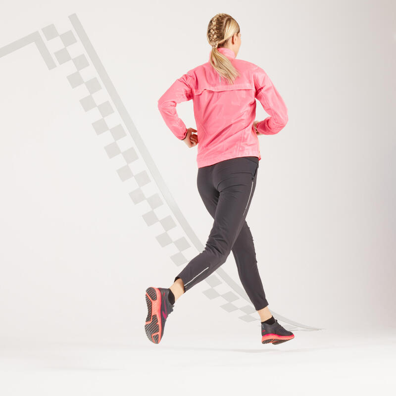 Aansluitende hardloopbroek voor dames Light zwart