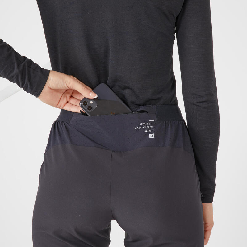 PANTALÓN RUNNING MUJER AJUSTADO - KIPRUN LIGHT NEGRO