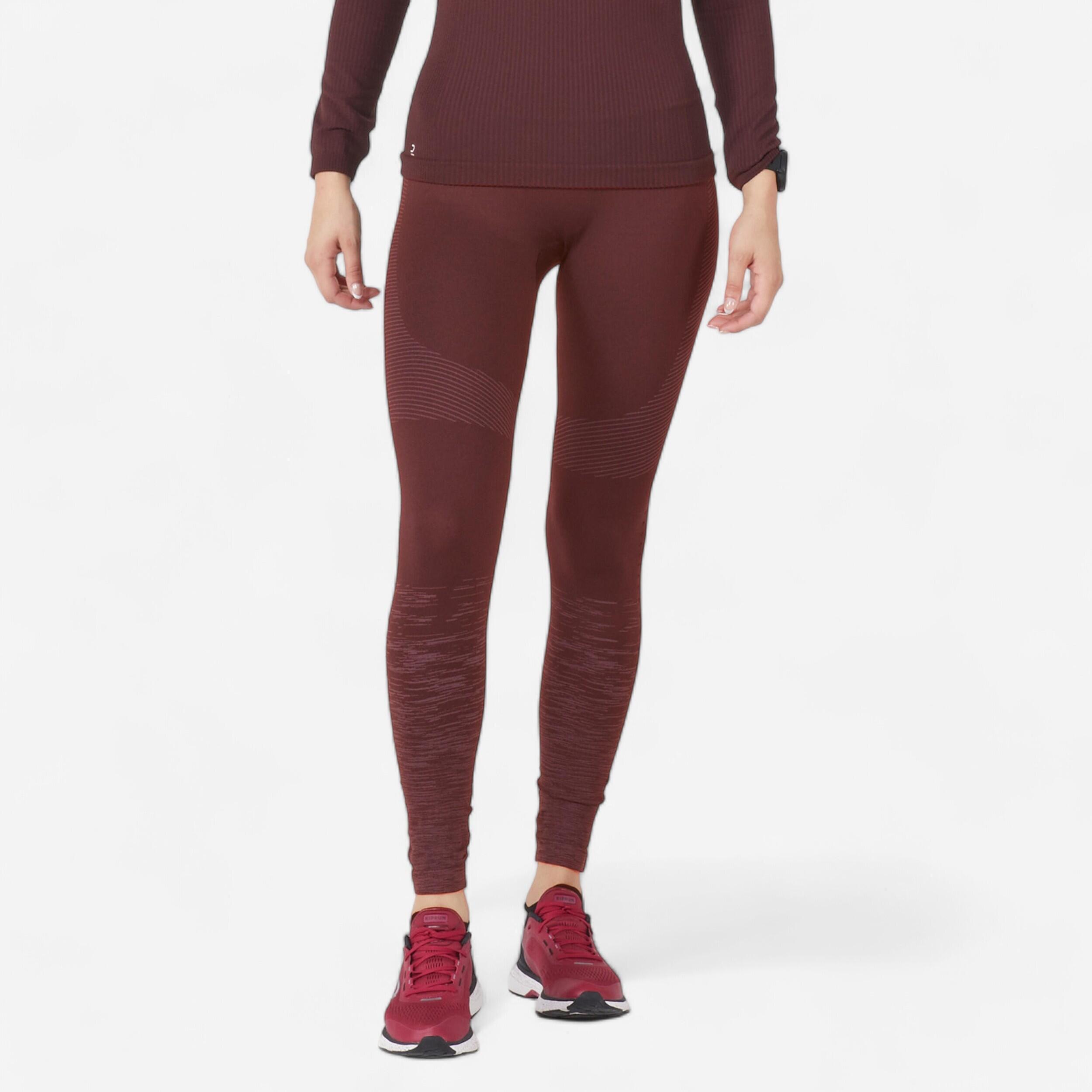 Burgundy running tights cheap