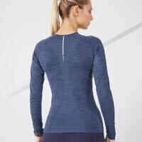 Women's Running Breathable T-Shirt Kiprun Skincare - light blue