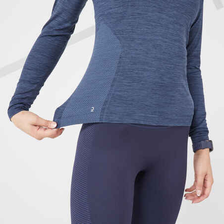 Moteriški orui laidūs bėgimo marškinėliai „Kiprun Skincare“, šviesiai mėlyna