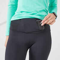 Mallas leggings running largas Mujer Kiprun Support negro