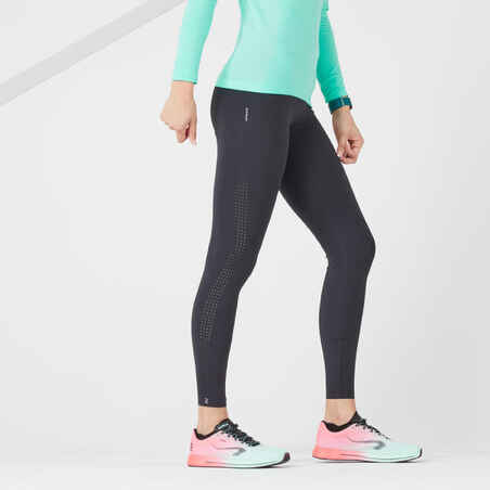 Women's Running& Trail Running Leggings KIPRUN Run 900 Light-black