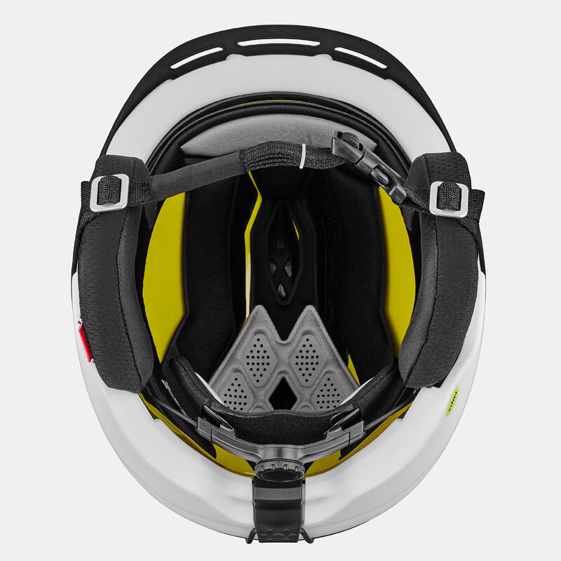 Casque ski freeride adulte - FR 900 Mips noir et blanc