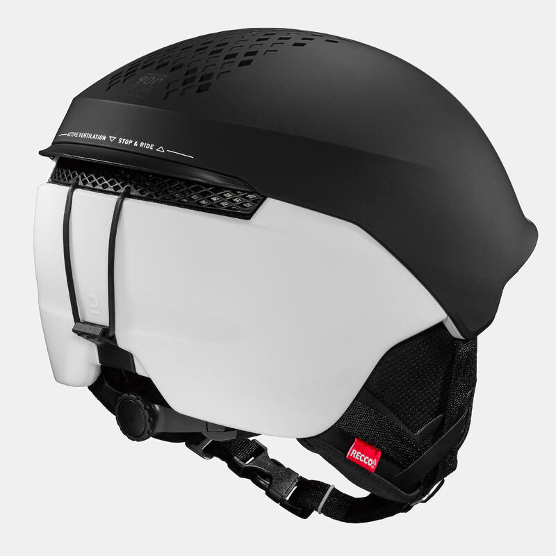 Capacete de ski freeride Adulto - FR 900 Mips preto e branco