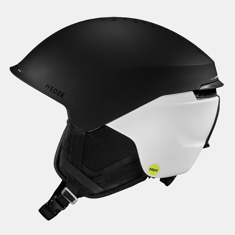 Capacete de ski freeride Adulto - FR 900 Mips preto e branco