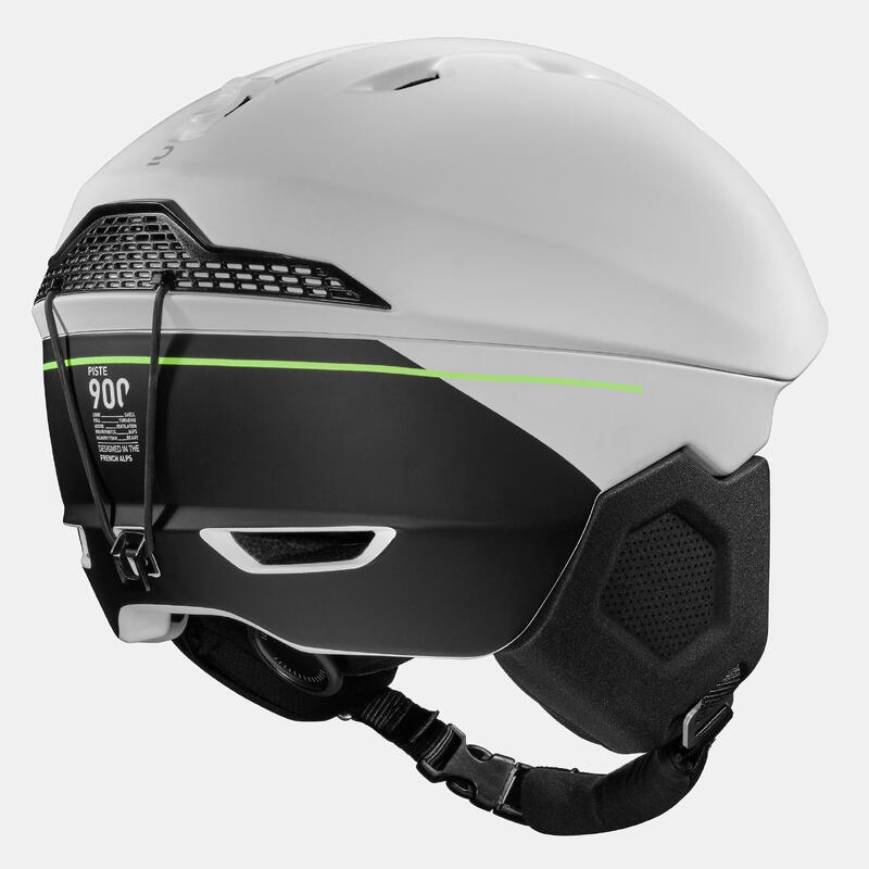 Casco sci adulto 900 MIPS bianco e nero