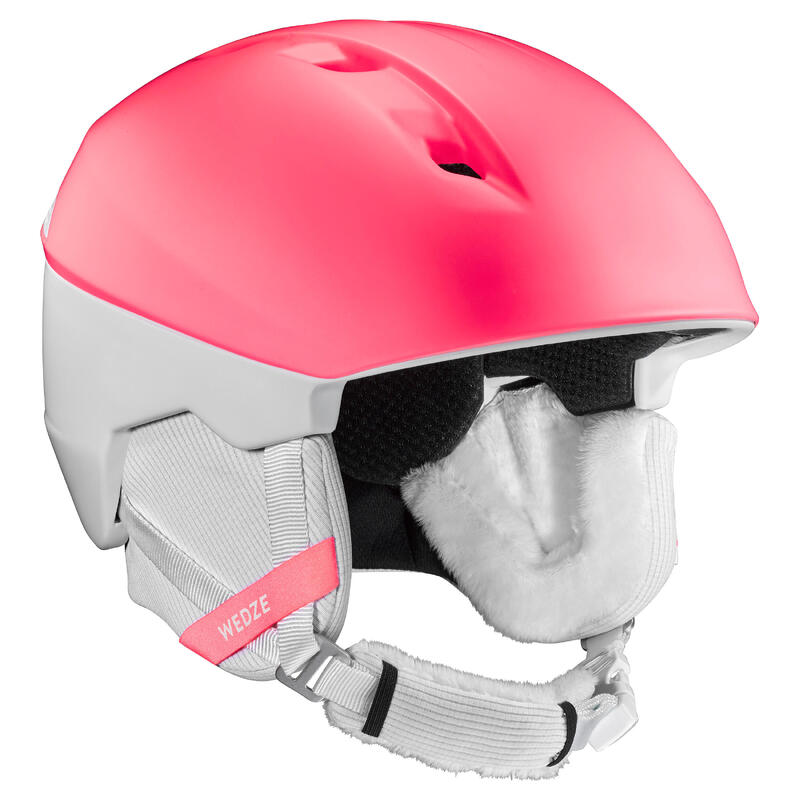 Felnőtt sisak síeléshez, H-PST 580-as, rózsaszín, fehér