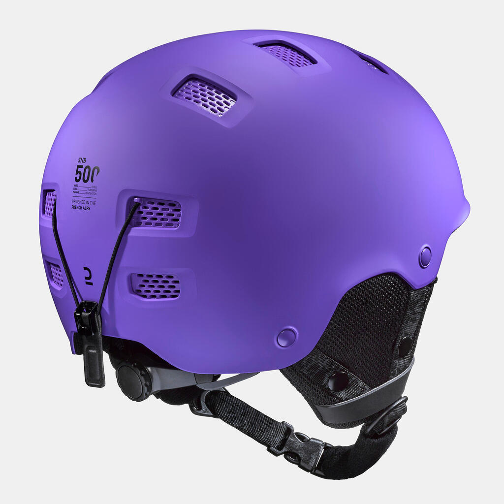 Skihelm Erwachsene Kinder - H-FS 300 rosa glitzer