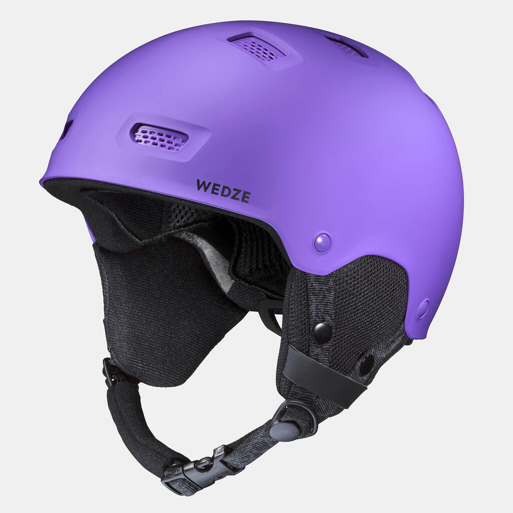 Skihelm Erwachsene Kinder - H-FS 300 rosa glitzer