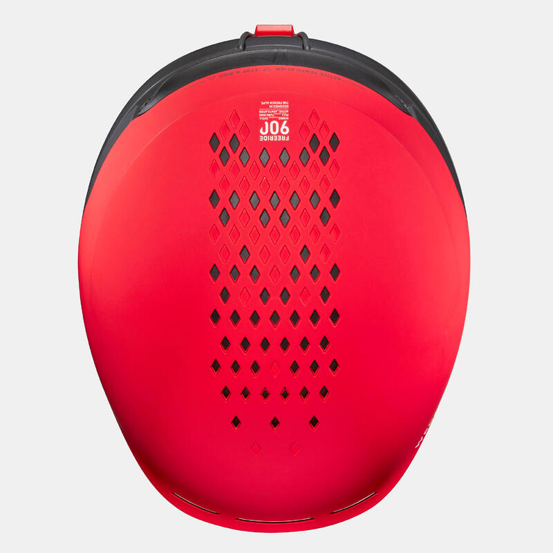 Casco Esquí Freeride y Snowboard Wedze Adulto FR900 Rojo Tecnología Mips