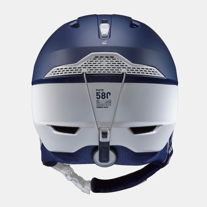 Casco sci adulto 580 blu e bianco