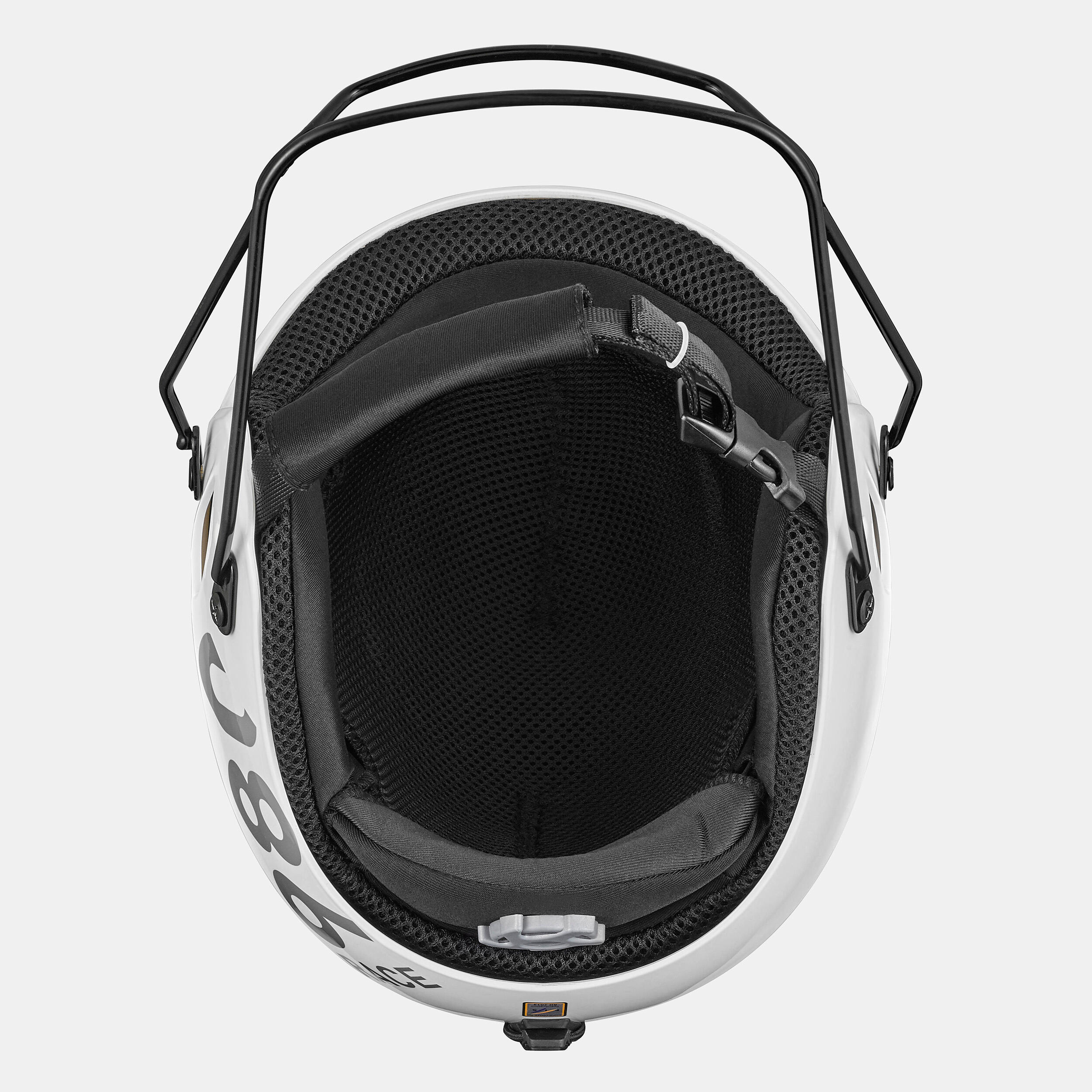 Casque de ski club compétition FIS enfant avec mentonnière - Blanc 8/9