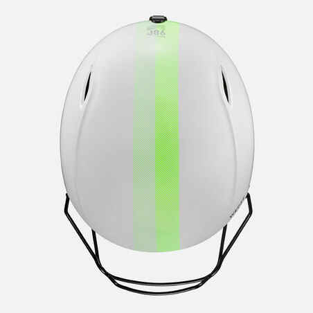 Kids’ FIS competition ski helmet with chin guard - White