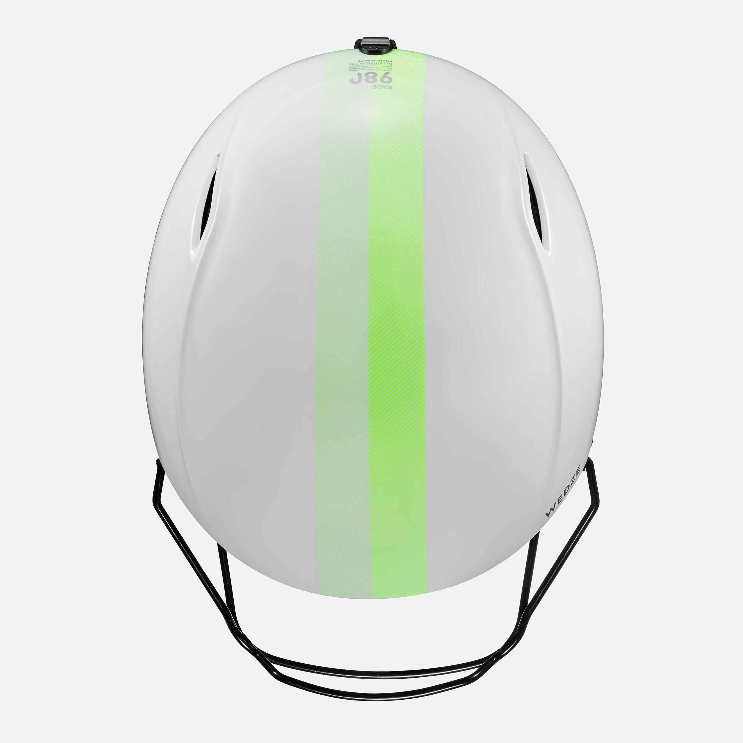 Casque de ski club compétition FIS enfant avec mentonnière - Blanc 6/9