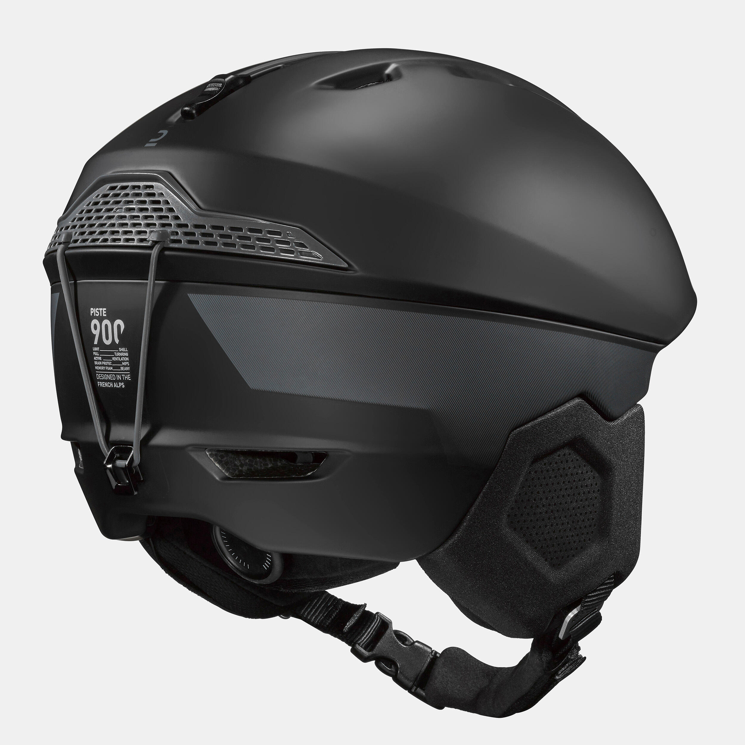 Ski Helmet with MIPS System -PST 900 Black - WEDZE