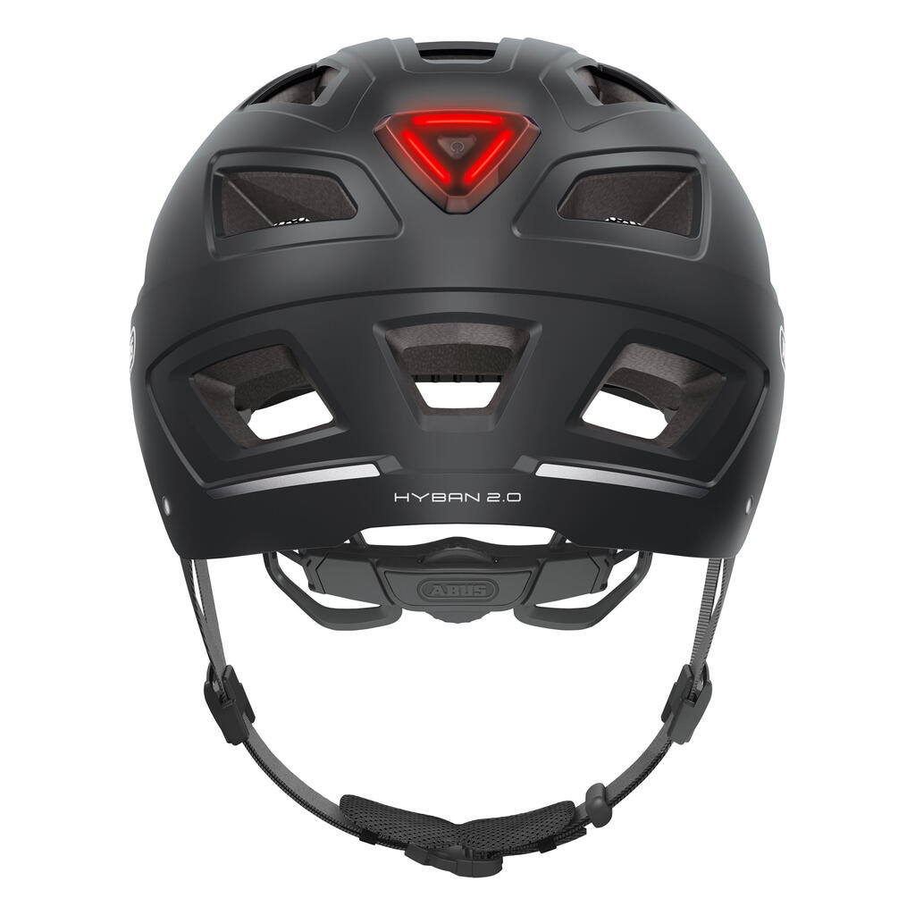 Villite 2.0 City Cycling Helmet-Black with Rear Light