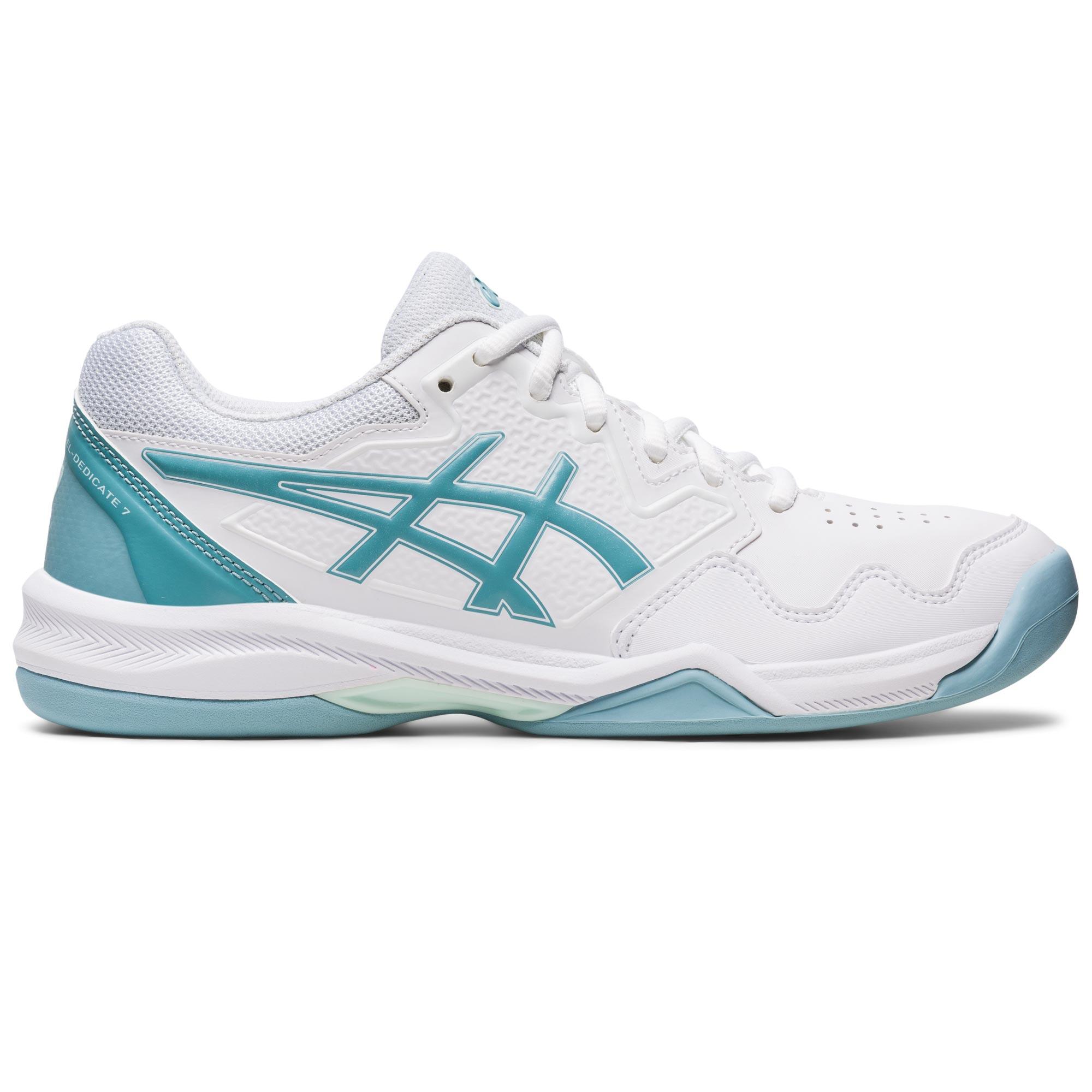 Tennisschoenen voor tapijt voor dames Gel Dedicate ijsblauw | ASICS |  Decathlon.nl