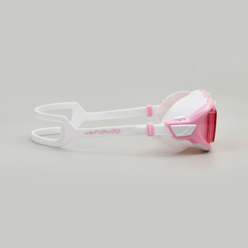 光學泳鏡 Active S號 粉色/白色