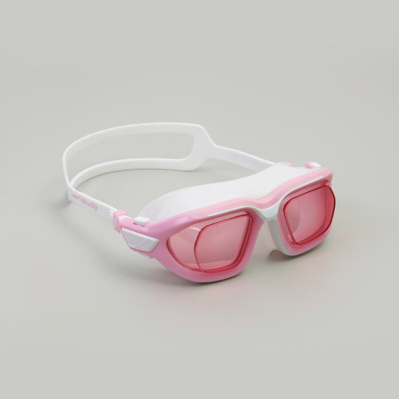 光學泳鏡 Active S號 粉色/白色