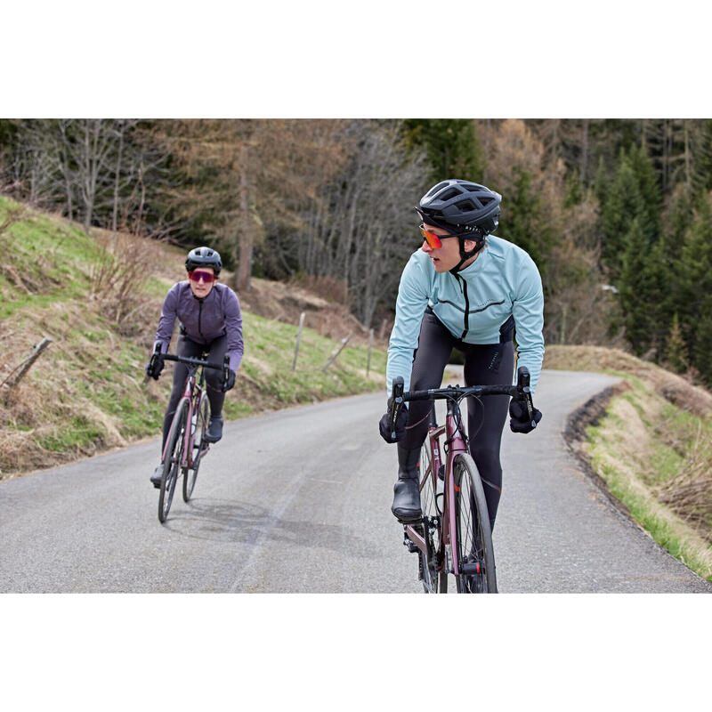 Veste de vélo de route hiver femme - RCR turquoise