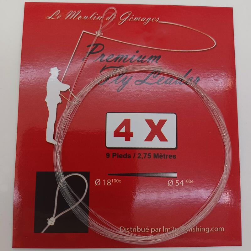 FLY FISHING LEADERS X 4 (TIP 18/100) LE MOULIN DE GEMAGES Decathlon
