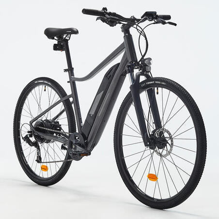 Sivi hibridni električni bicikl RIVERSIDE 520 E