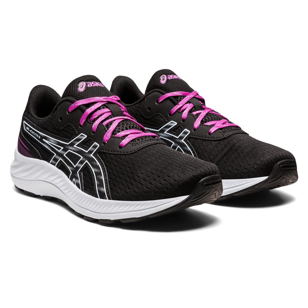 Laufschuhe Asics Gel Excite 9 GS Kinder schwarz/rosa