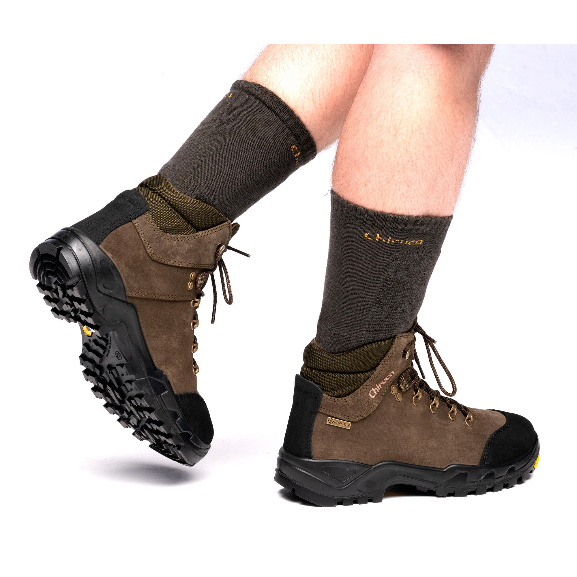 Botas De Caza Chiruca Perdiz Gore Tex Impermeable Suela Vibram Verde 8/8