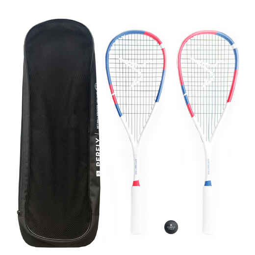Squash Racket Set Wallbreaker 155 Club (2 Rackets & 1 Red Dot Ball)
