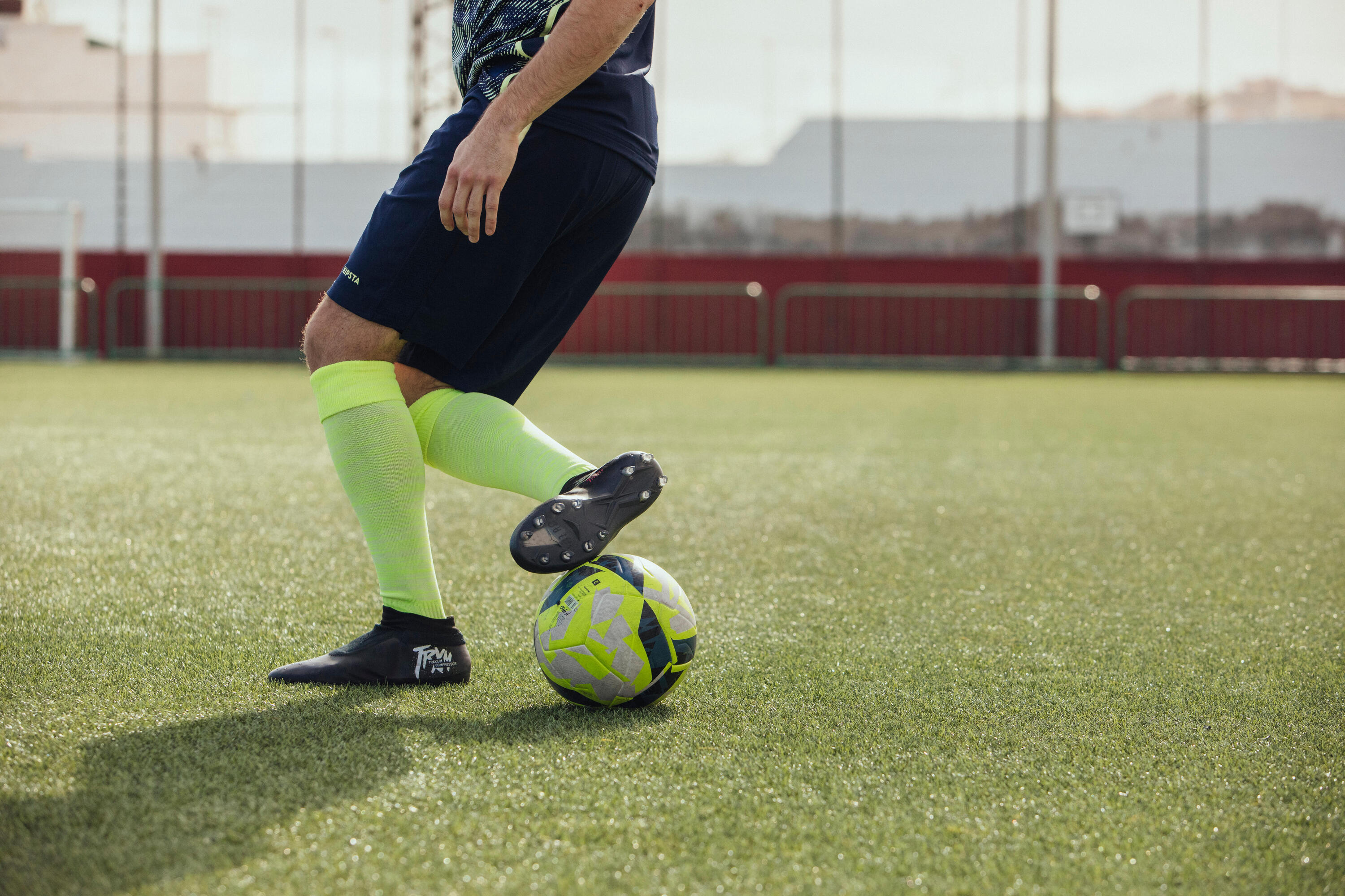 Pantalón corto de fútbol Adulto Kipsta Traxium azul marino 8/8