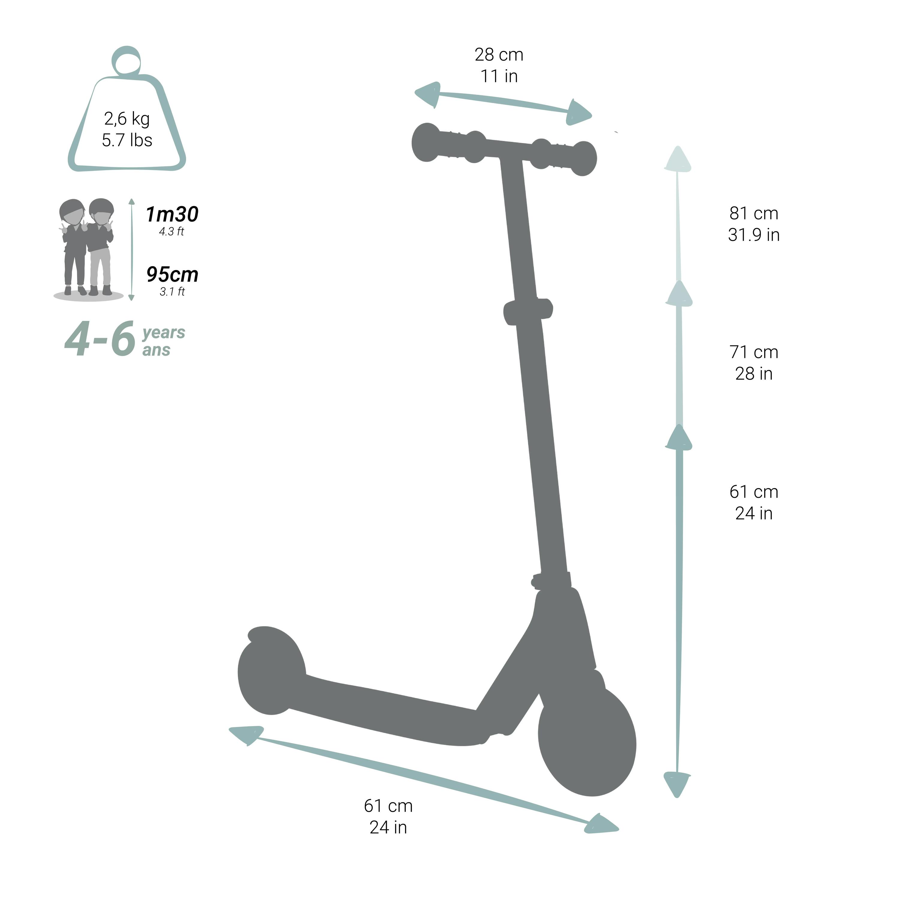 Kids Scooter LEARN 500 Blue -  4
