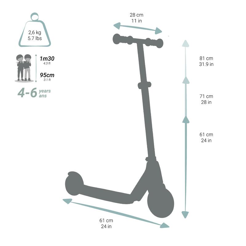 Scooter Tretroller Kinder - L500 rosa