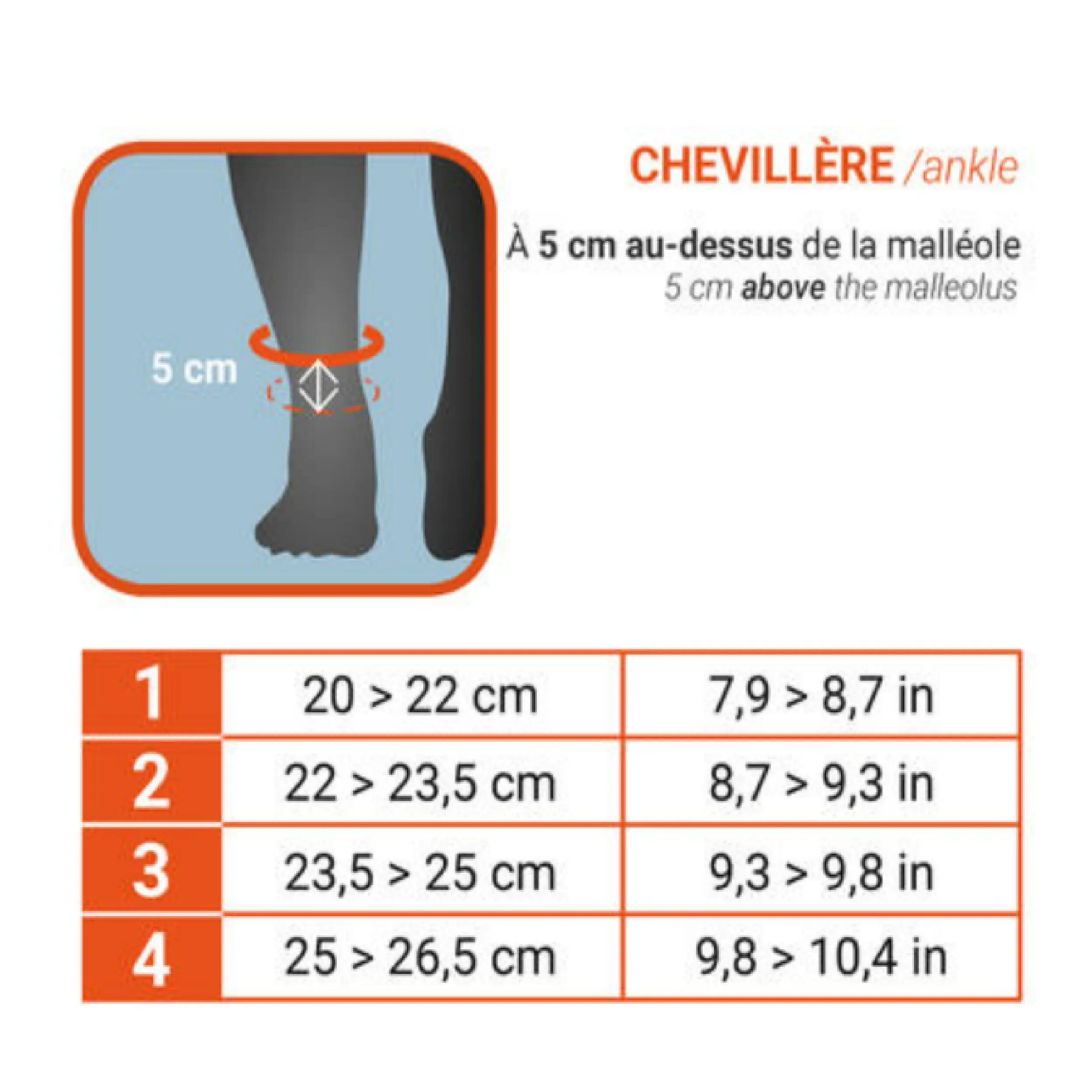 Strong 100 Men's/Women's Right/Left Ankle Ligament Support - Black 7/9