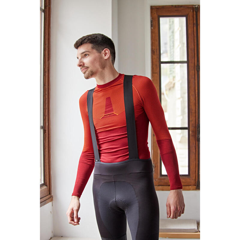 Maglia termica ciclismo uomo ENDURANCE bordeaux