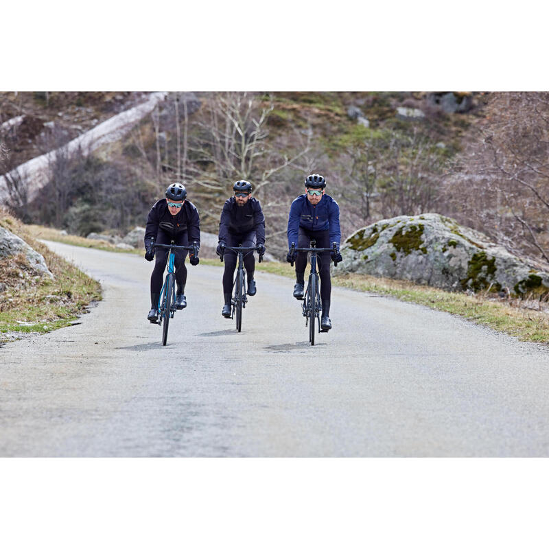 Veste vélo route manches longues hiver homme - RC500 noire