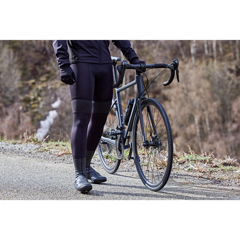 Culotte ciclismo largo entretiempo hombre Racer negro